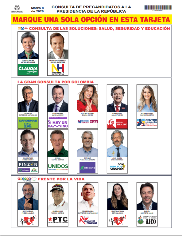 Foto: Registraduría Nacional del Estado Civil