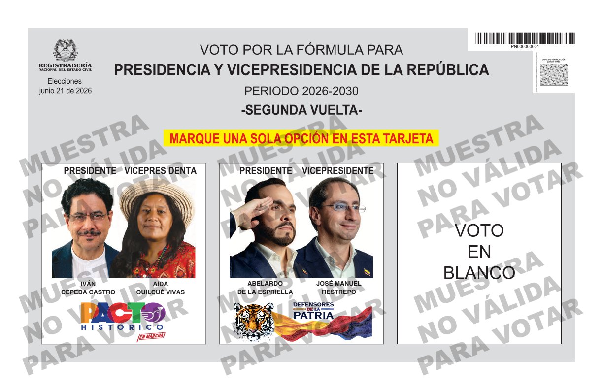 Foto: Registraduría Nacional del Estado Civil