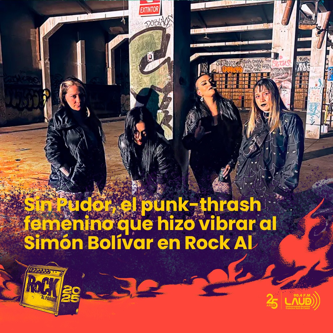Imagen noticia Sin Pudor, el punk-thrash femenino que hizo vibrar al Simón Bolívar en Rock Al Parque 2025