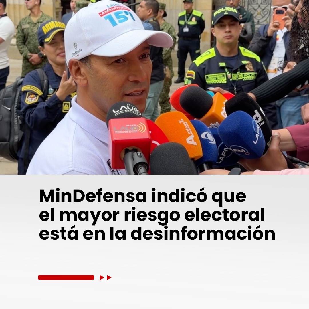 Imagen noticia MinDefensa indicó que el mayor riesgo electoral está en la desinformación 