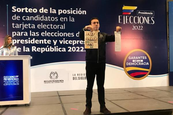 Galeria: Por sorteo fue definido el tarjetón para las elecciones presidenciales 2022